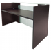 Glass Front Reception Desk in 6 Colors FREE FREIGHT